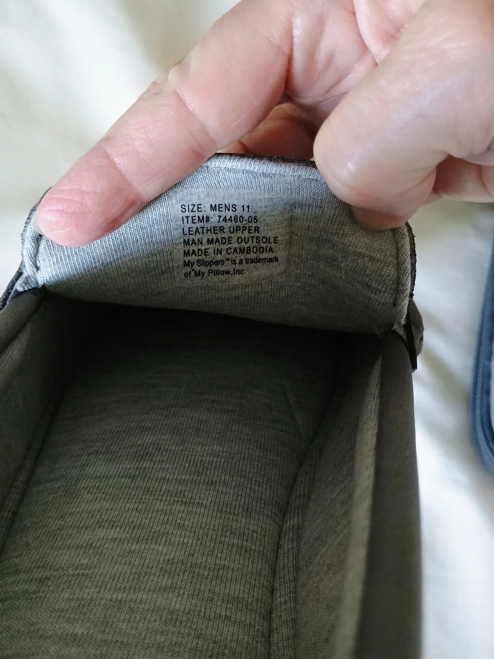 MySlippers gray slip